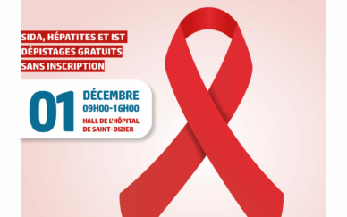 Affiche journée dépistage lutte contre le sida