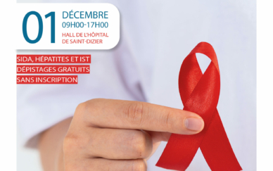 Affiche journée dépistage lutte contre le sida - 12.20222