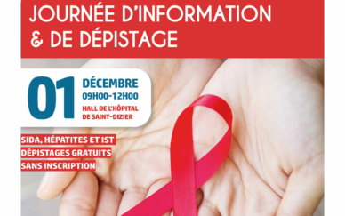 Affiche journée dépistage lutte contre le sida - 12.2023
