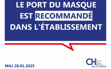 masque recommandé dans l'établissement CHHM