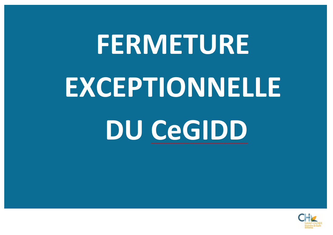 FERMETURE CEGIDD SD
