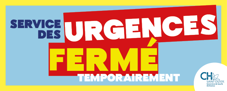 visuel intranet fermeture urgences CHSD