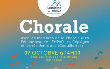 Affiche chorale semaine bleue CHBLDFV - 10.2025