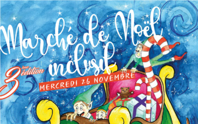 Affiche marché de Noël inclusif Chaumont - 26.11.2025