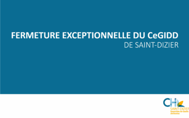 Fermeture CeGIDD