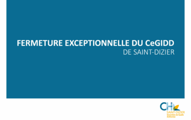 Fermeture CeGIDD
